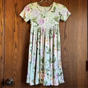 Posh Peanut Erin Twirl Dress Floral Bamboo Size 8Y